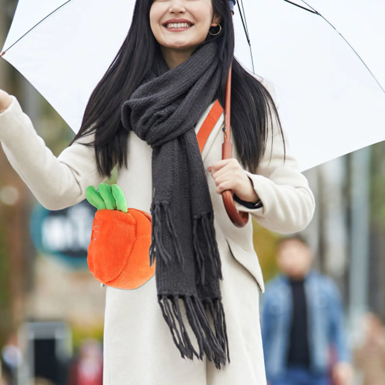 

1Pcs Adorable Carrot Design Cross Body Pouch for Girls Premium Material Lightweight Easy-Carry Shoulder Bag