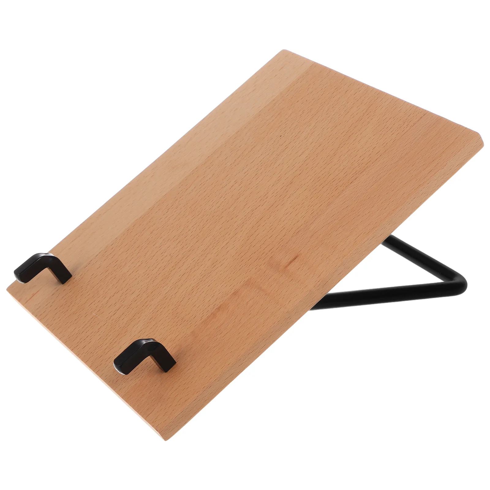 

1 set Desk Calendar Base Beech DIY Flip Support Holder Minimalist Industrial Vintage Rustic Metal Stand Wire Memo Board