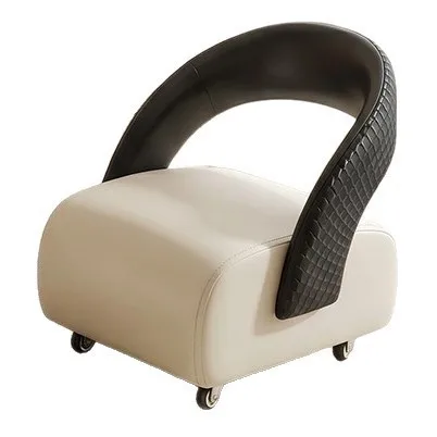 For Caster Stool with Backrest, Thickened Cushion Rolling Chair for Home, Mobile Shoe Bench & Sofa Stool