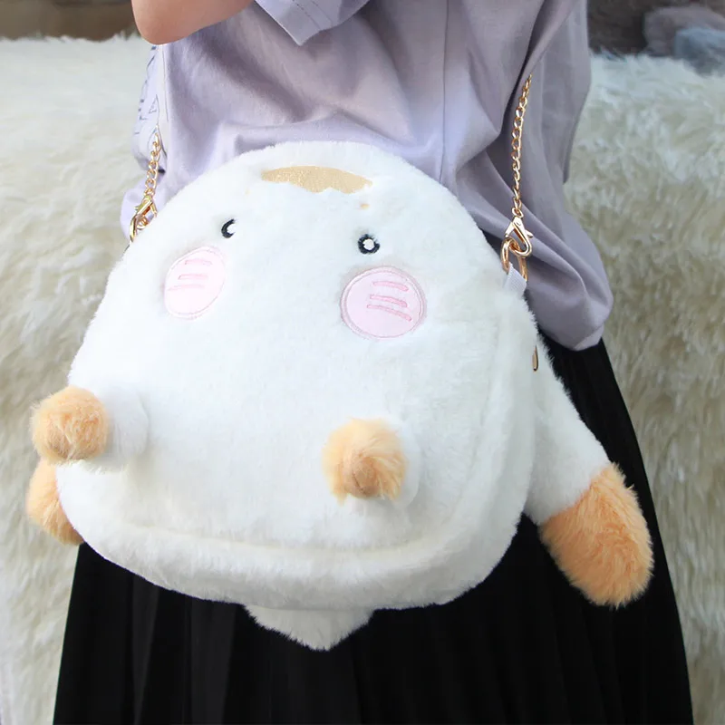 Anime Mo Dao Zu Shi Wei WuXian Lan WangJi Kawaii Rabbit Cosplay Lolita Girls Itbag Plush Backpack MDZS Cute Face Decor Gift Bag