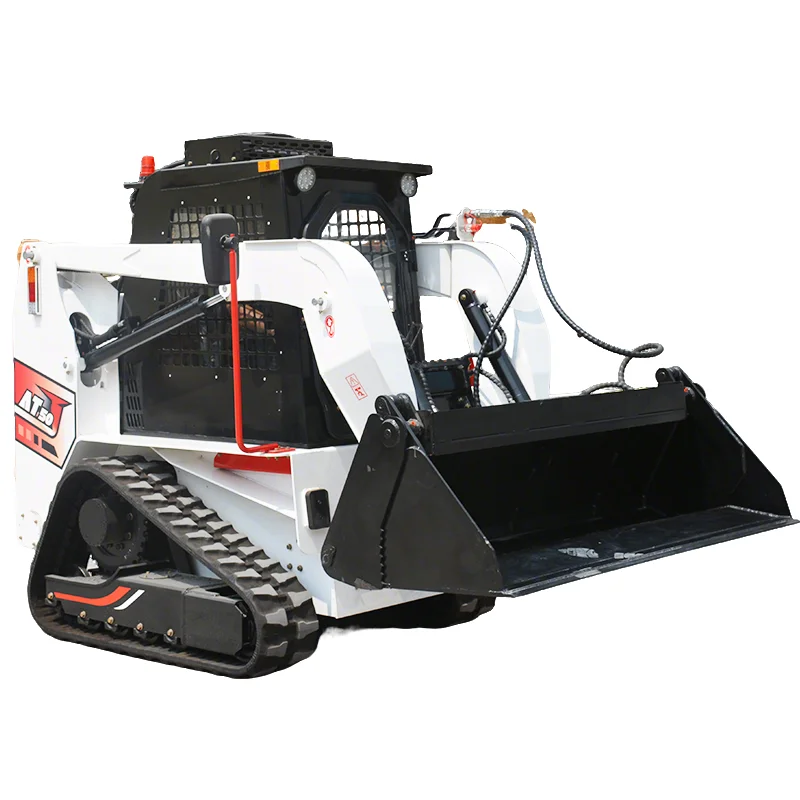 맞춤형 고품질 스키드 스티어 로더 전문 제조업체, 어태치먼트 포함 소형 스키드 스티어