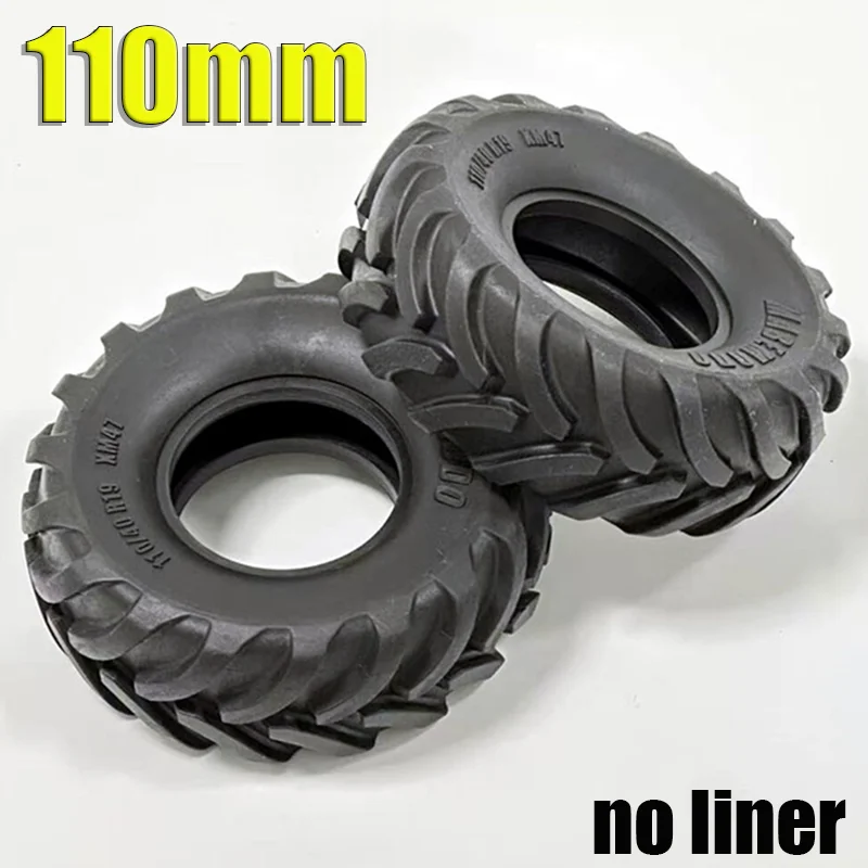1/14 RC Truck 110mm Simulation Herringbone Pattern Tires No Liner for SCANIA Tamiya 770S R620 for VOLVO ACTROS Model Car