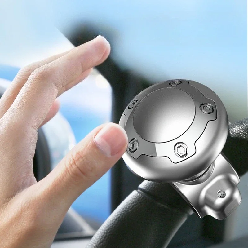 Car Turning Steering Wheel Ball Handle with Spinner Knob Rotating Steering Wheel Spinner Knob Universal Steering Wheel Booster