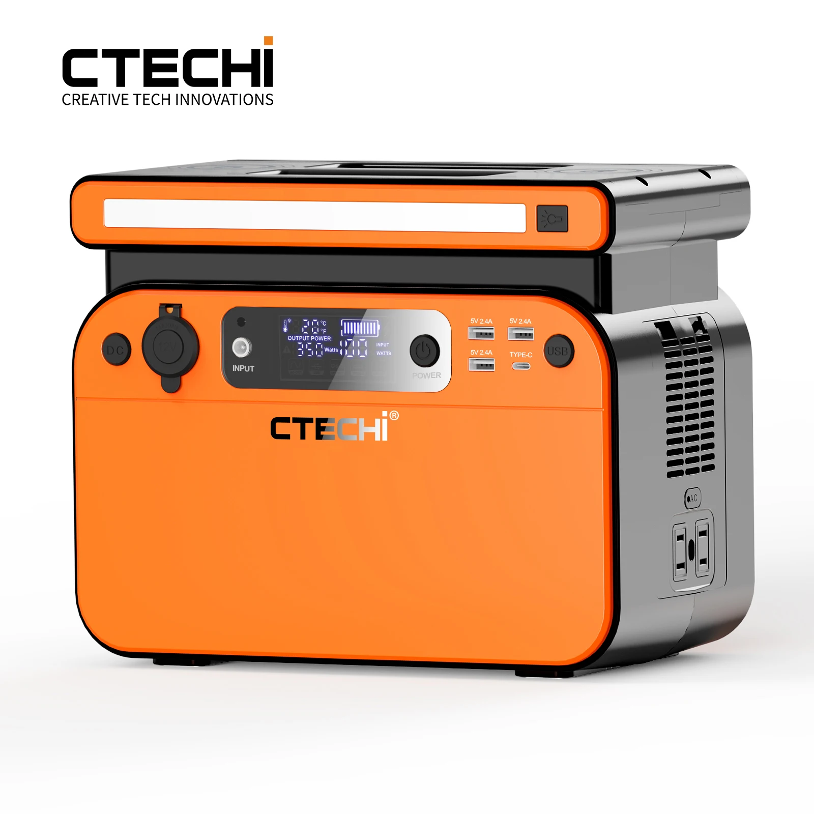

CTECHi Deep Cycle LiFePo4 Battery UPS 500W Wireless Phone Charge Camping Power Bank Portable Electric Solar Backup Power Station