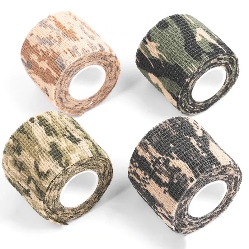 Camouflage Tape Wrap Military Army Hunting Self-Adhesive Protective Bandage For Outdoor Camping 5CM X 4.5M