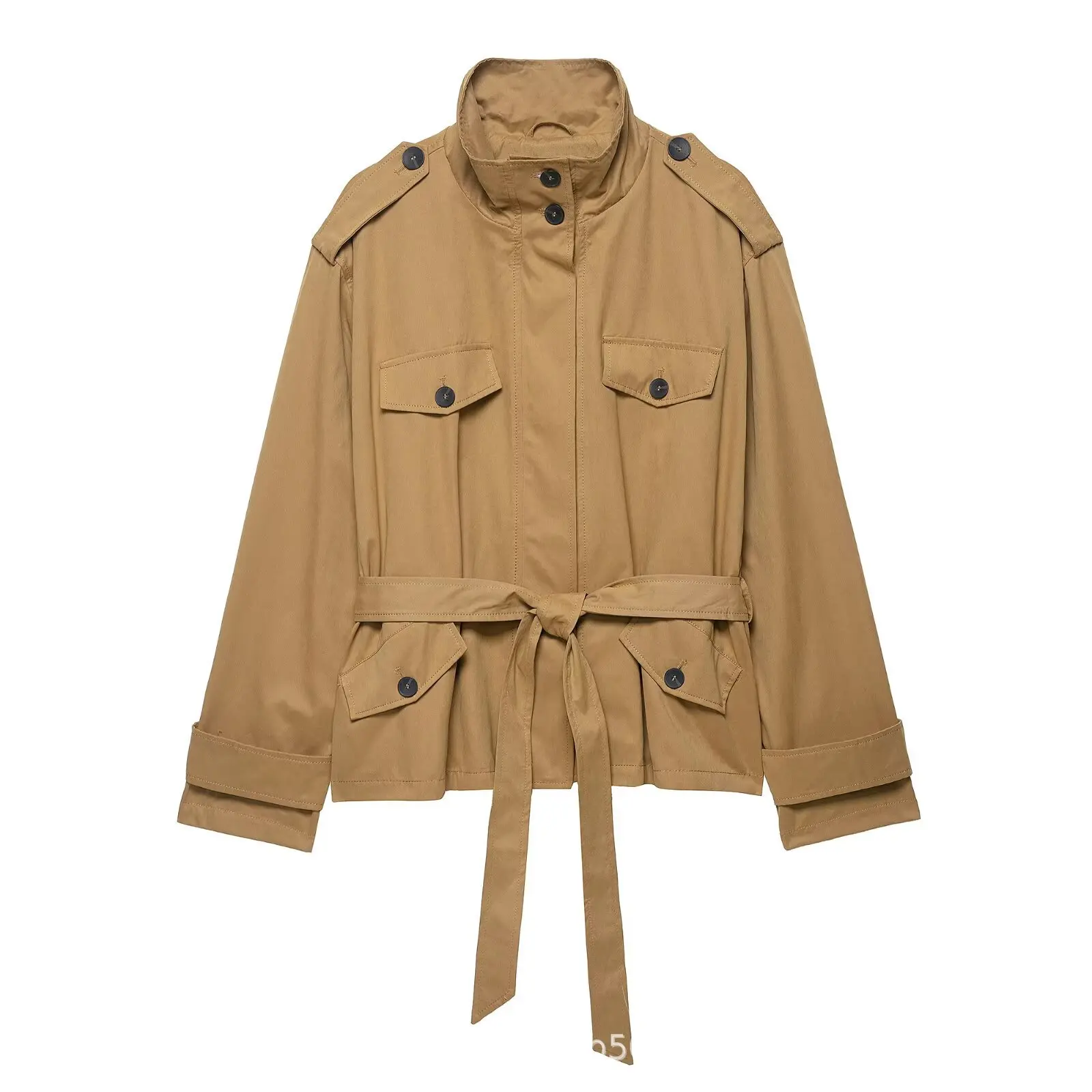 

Осеннее женское свободное короткое пальто, куртка в европейском стиле, повседневная верхняя одежда, модный и стильный топ для женщин