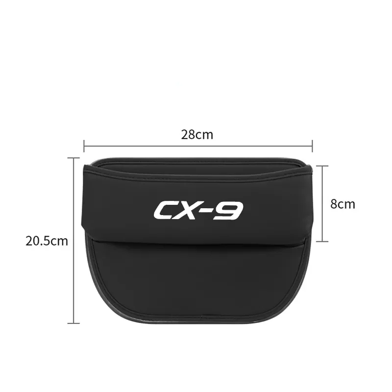 Car Seat Organizer Crevice Storage Box Car Organizer Gap Slit Filler Holder For Mazda CX-9 2007-2019 2020 2021 2022 2023