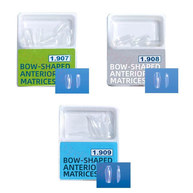 10Pcs/box Dental Clear Matrix Matrice BT Bow Anterior Matrices Front Matrices Fits Bioclear Style S/M/L Dentistry Materials