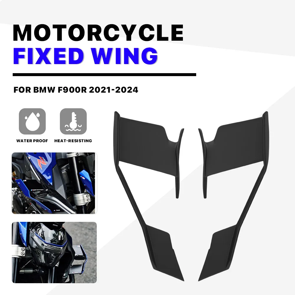 Ailerons fixes de carénage de moto pour BMW F900R F 900 R 2021-2024, accessoires de pare-brise, spoiler, aileron