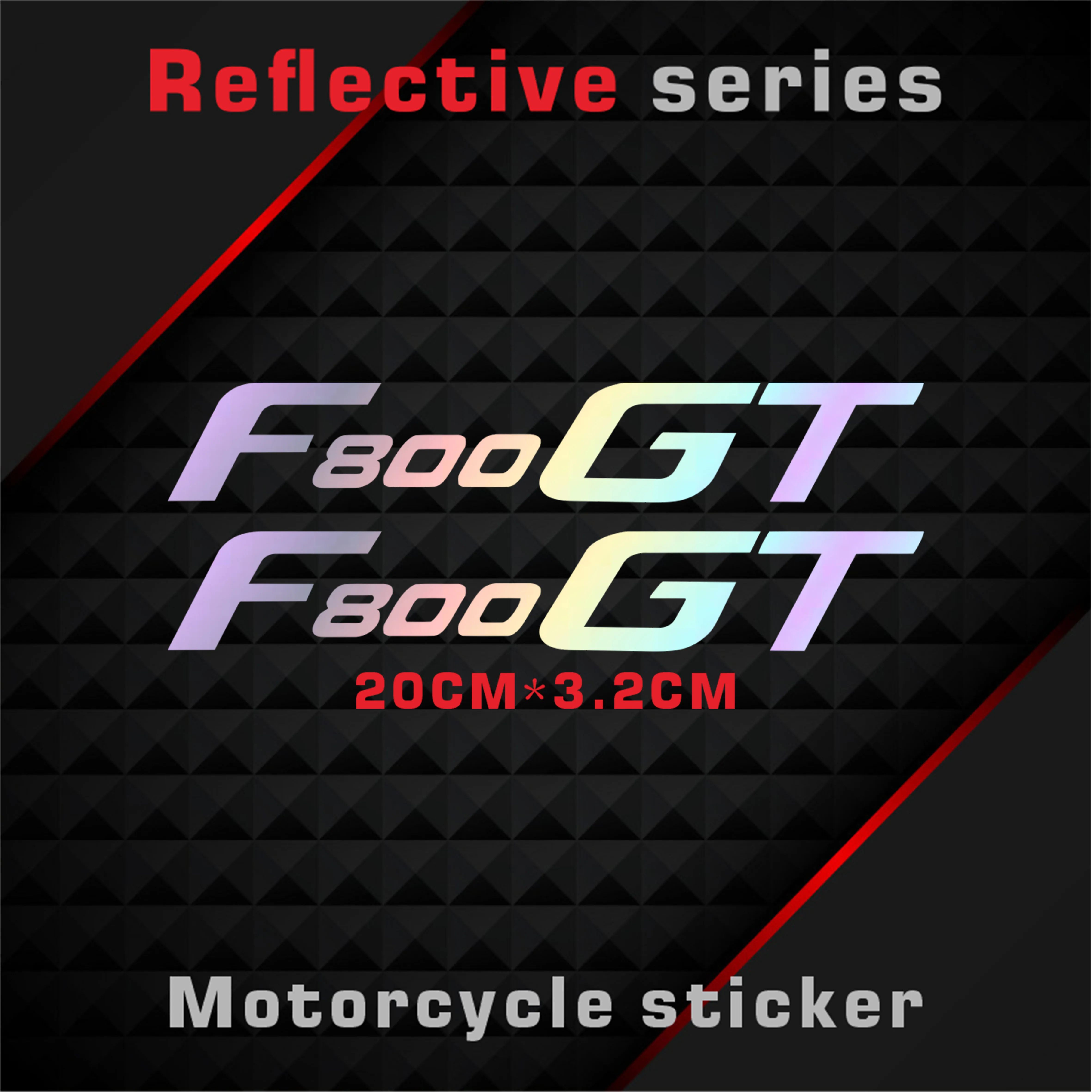 

New Motorcycle Stickers Body Reflective Waterproof Body fuel tank logo sticker Kit For F800GT Decorative stickers