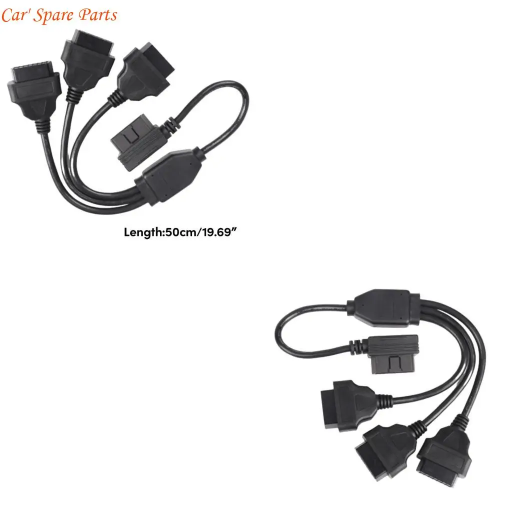 

Y4ua portable obd2 l splitter cable cable obd2 Удлинительный шнур подключить 3 устройство одновременно подходит для различных