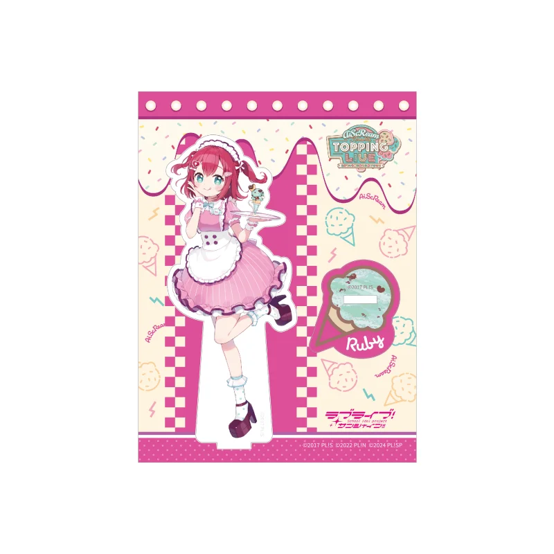 LoveLive! Sunshine!! Anime Characters Ayumu Uehara Ruby Kurosawa Shiki Wakana Ice Cream Series Acrylic Stand Model Ornament