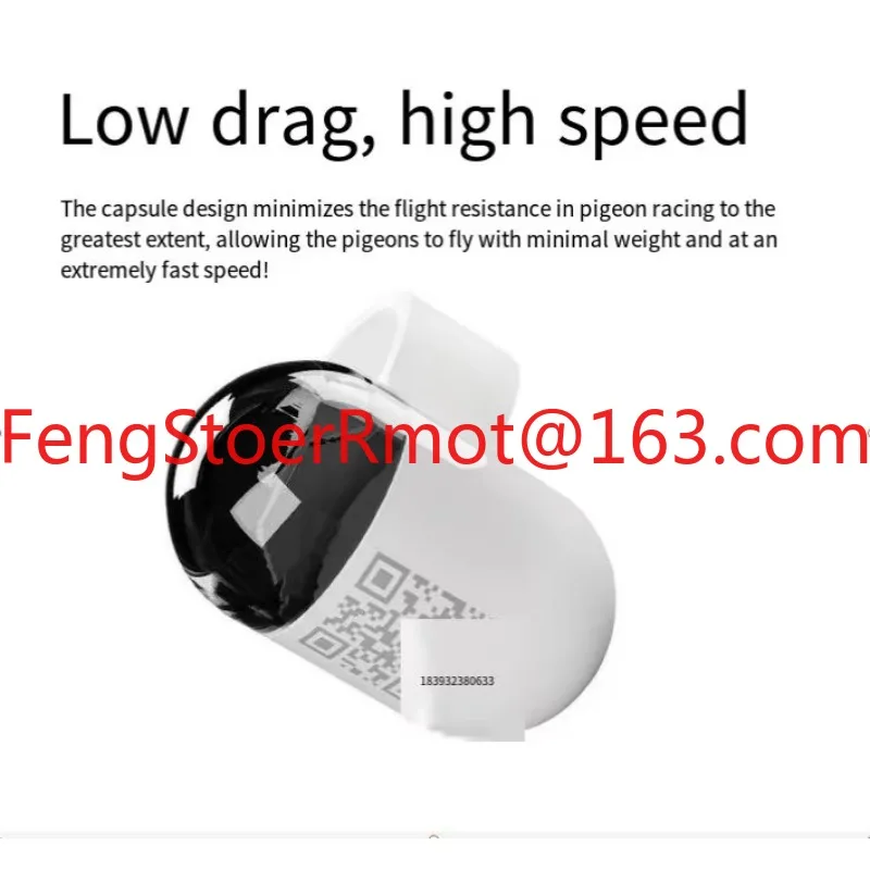 Suitable for pigeon race training GPS plastic chip loop with real-time positioning, Bluetooth/WiFi IP68 waterproof