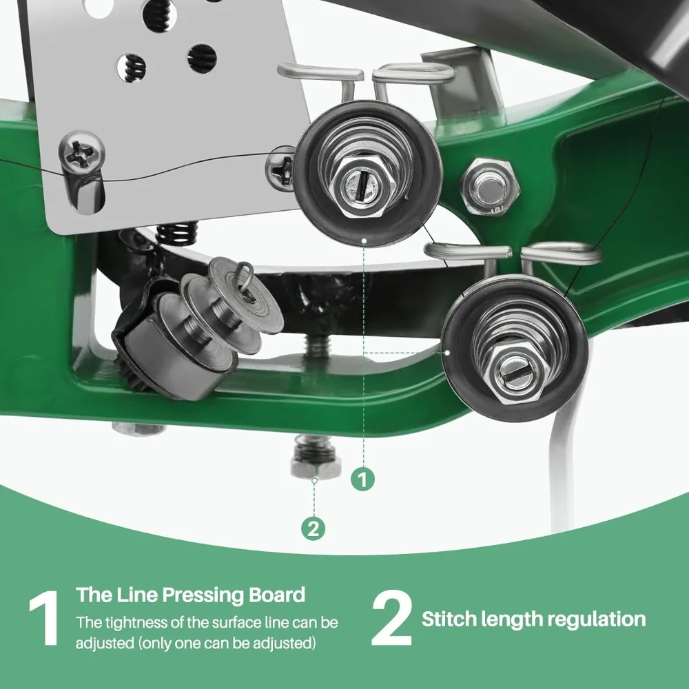Stitching Machine Cobbler Sewing Machine with Dual Cotton Nylon Line Leather Sewing Machine for Shoes, Bags