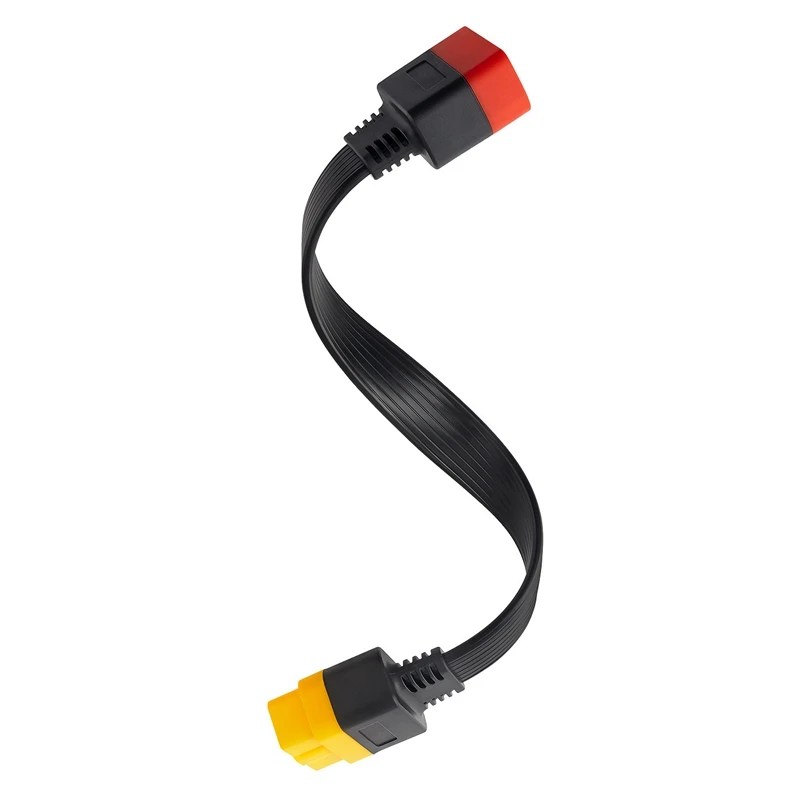 Nieuwe Obd Obd2 Verlengkabel Connector Voor Launch X431 V/Easydiag 3.0/Mdiag/Golo Belangrijkste 16Pin man-vrouw Kabel 36Cm