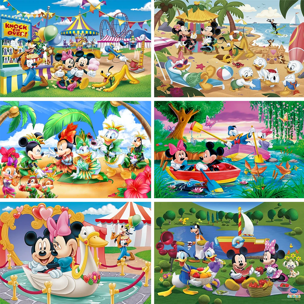

Disney Family Mickey Mouse and Donald Duck Background Banner Kids Birthday Party Decorations Baby Shower Supply Photography Post