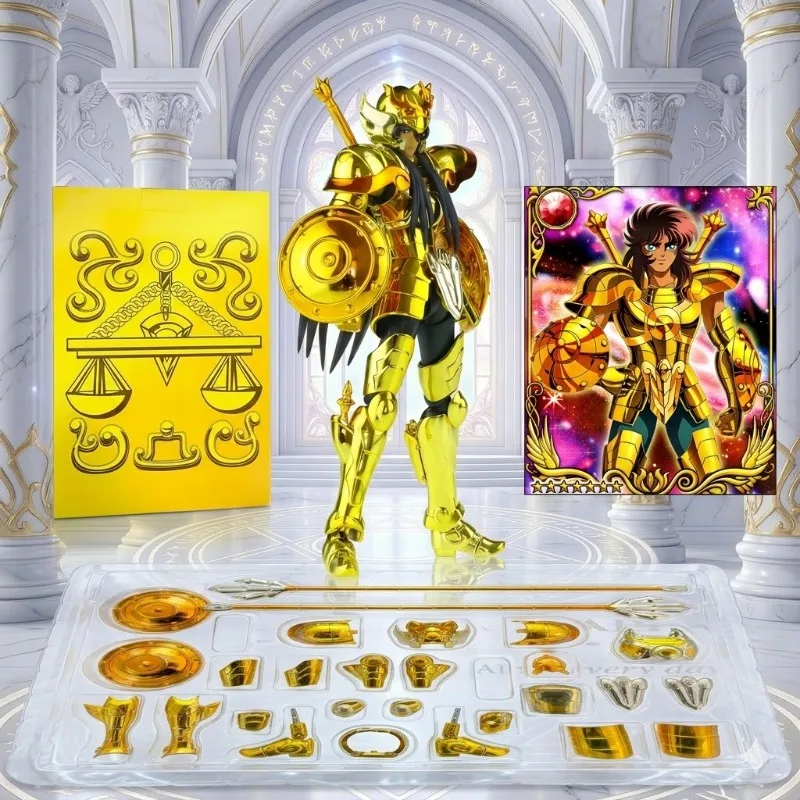 Pronta Entrega: Figura de Ação CSMetal Cloth Model Saint Seiya Myth Cloth EX Libra Dohko com Cabeça de Dragão Shiryu - Cavaleiros do Zodíaco