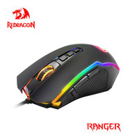 REDRAGON RANGER M910-K RGB USB Gaming Mouse Wired 8000 DPI 10 Buttons Programmable Ergonomic For Desktop Computer Mice PC Gamer