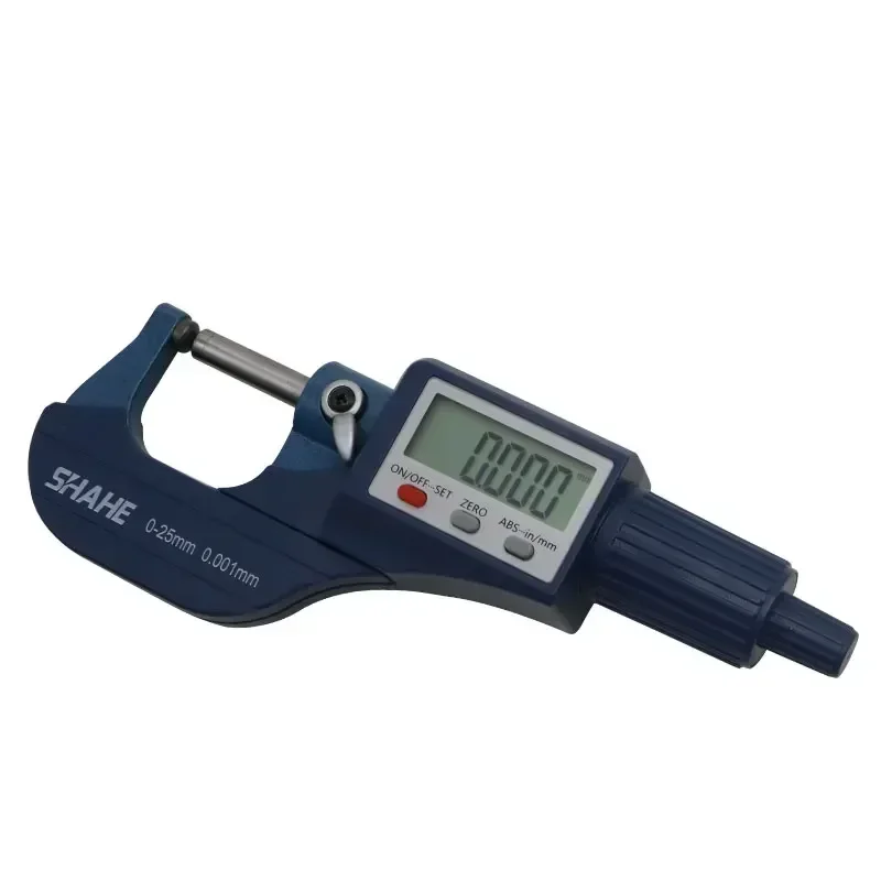 Shahe New Double Round Head Tube Micrometer Digital 0-25/25-50/50-75/75-100 mm Tube Micrometer Caliper Measuring Tools