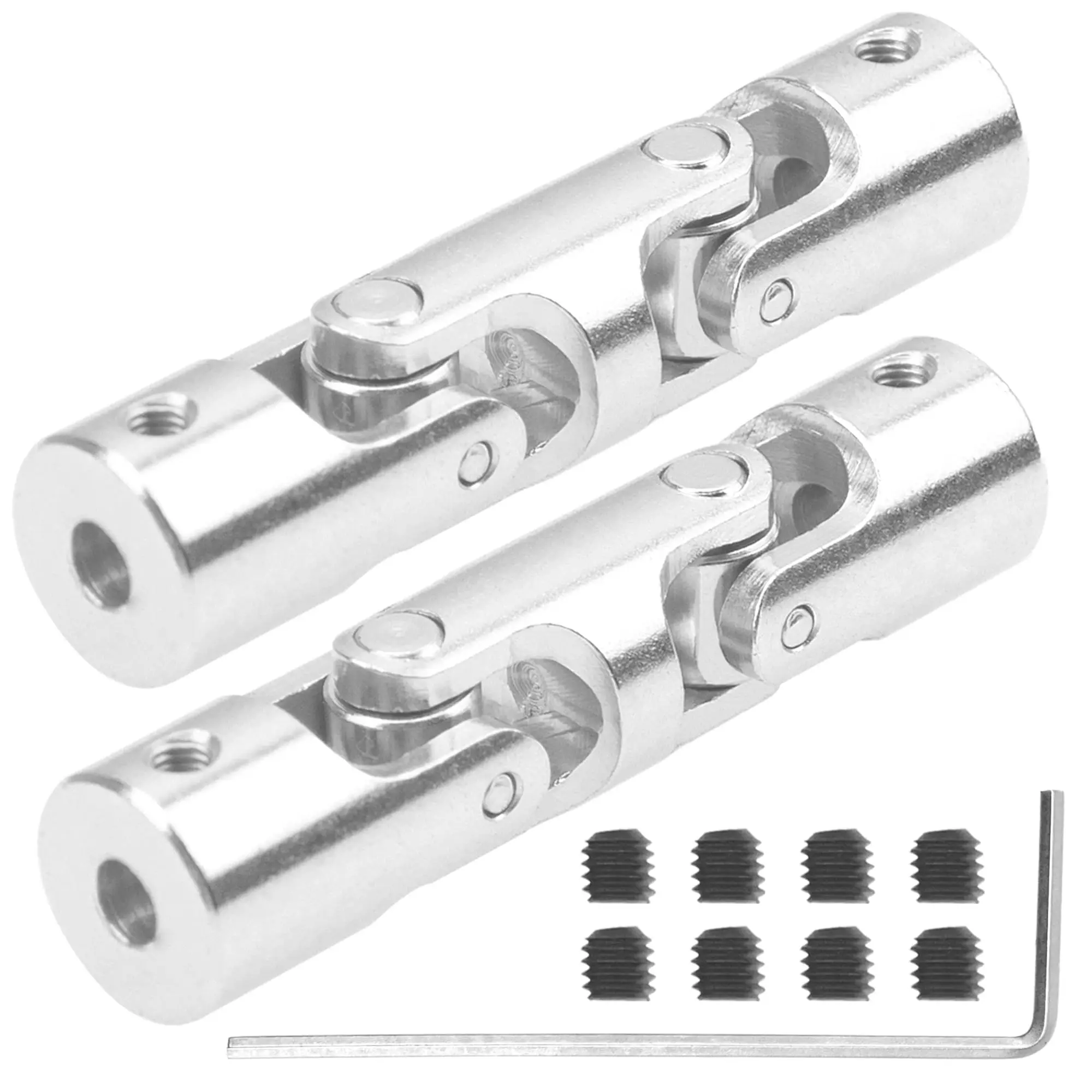 1pcs 4/5/6/8/10mm Universal Flexible Shaft Coupling Coupler Motor 3 Section U Joint Coupling For Rc Car Boat Robotics Diy