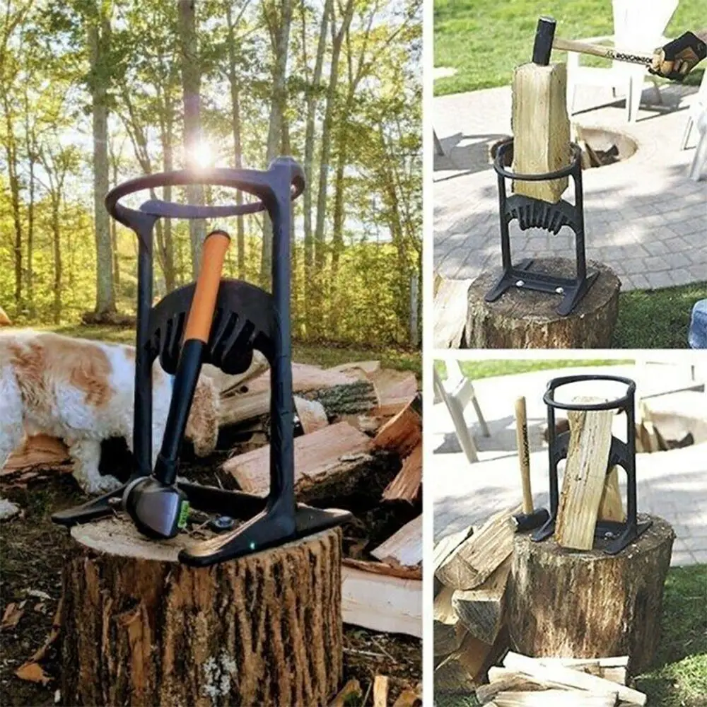 New Home Decor Firewood Tool Christmas Firewood Kindling Splitter Racker Log Wood Cutter Ornament