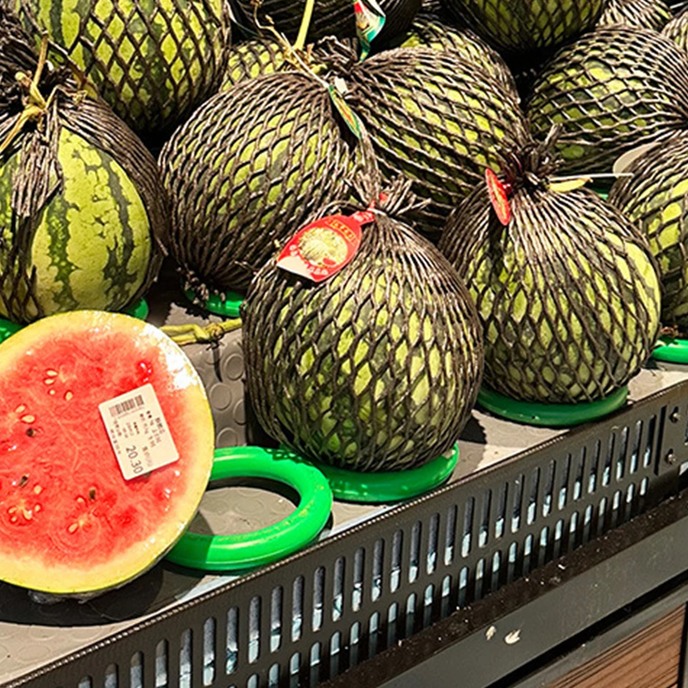 

12 шт., основание с кольцом для демонстрации фруктов, прочный износостойкий держатель для арбуза, баскетбольного футбольного мяча, круглые предметы, нескользящий современный