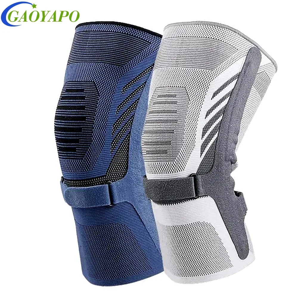 1Pcs Knee Compression Sleeve - Knee Braces for Knee Pain,Knee Sleeve with Side Stabilizers & Patella Tendon Strap for Arthritis