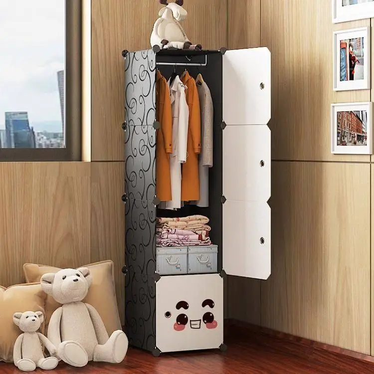 Storage Modern Wardrobe Open Cabinet Plastic Partitions Clothes Bedroom Wardrobe Organizer Guarda