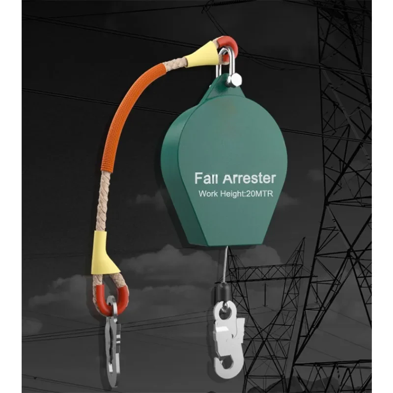 Self Retracting Lifeline with Steel Snap Hook  Fall Arrester