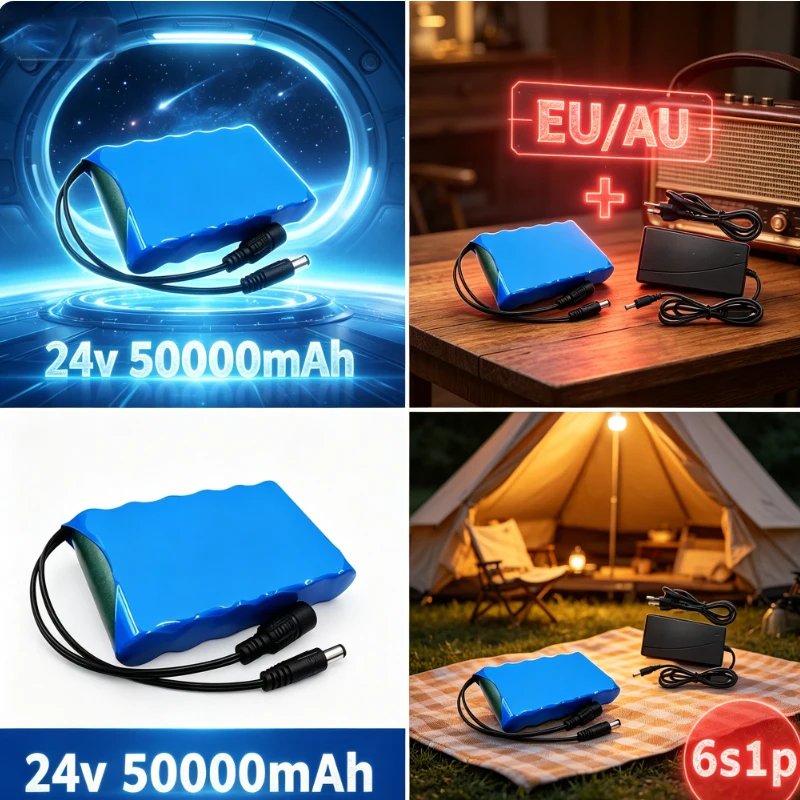 

6S1P 25.2V 5Ah 18650 Li-ion Battery | Portable + Charger