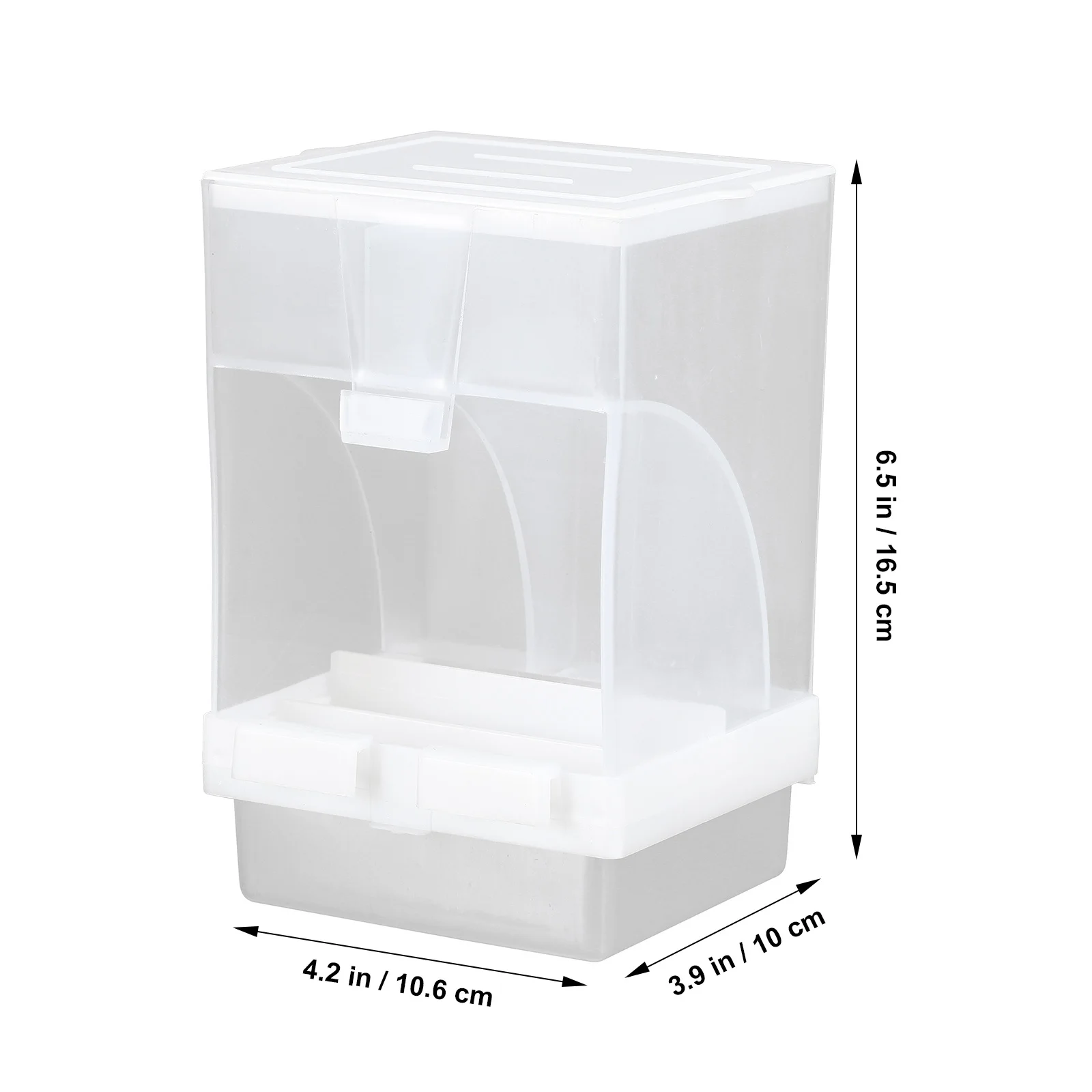 

1Set Automatic Parakeet Feeder Transparent Bird Food Container Bird Cage Feeder Accessories Spoon Included Parakeet Food Holder