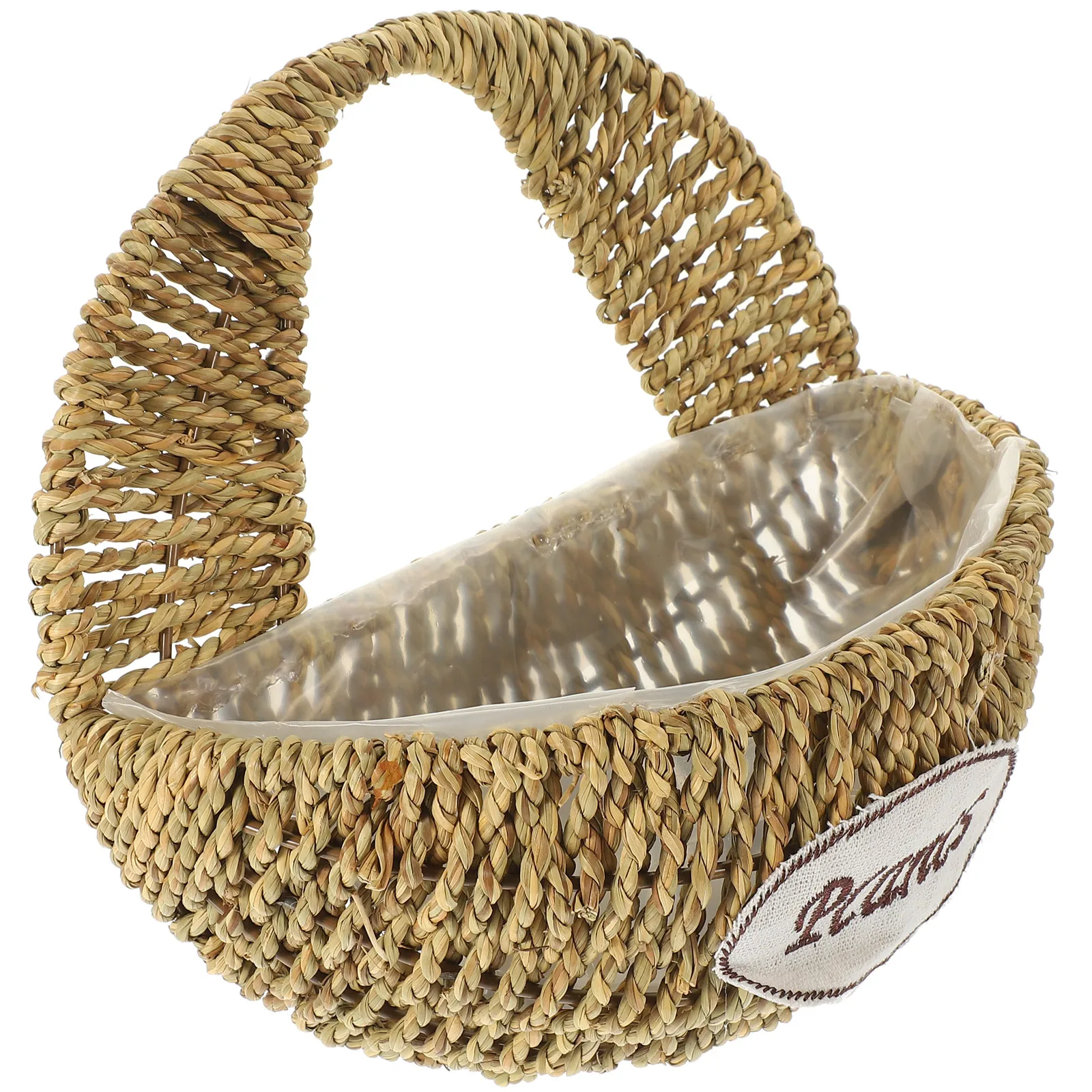 

Simulated Straw Flower Pot Woven Hanging Basket Small Baskets Plant Storage Decorative