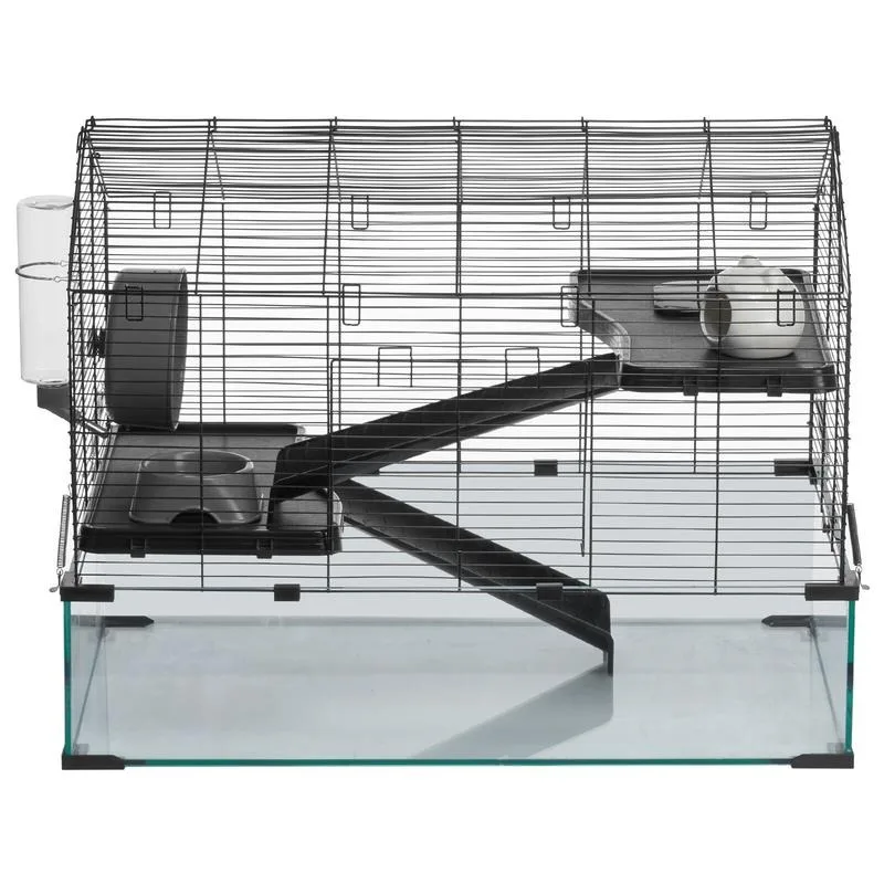 Wire Hamster Cage Habitat 29.5in Pet Rodent Gerbil Mice Small Animal House