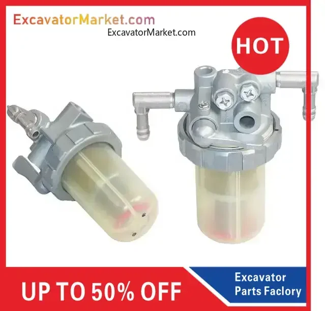 For excavator 129907-55701 for Komatsu PC18 20 30 78 diesel filter fuel water separator 4TNV94 4TNV98 engine excavator