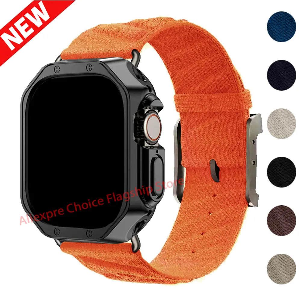 

Мягкий чехол из ТПУ для Apple Watch 10 11 46/42 мм Ultra 49 мм En Mer Bleu Nuit Single Tour Strap Iwatch9 8 7 40/41 мм 44/45 мм Спортивный ремешок