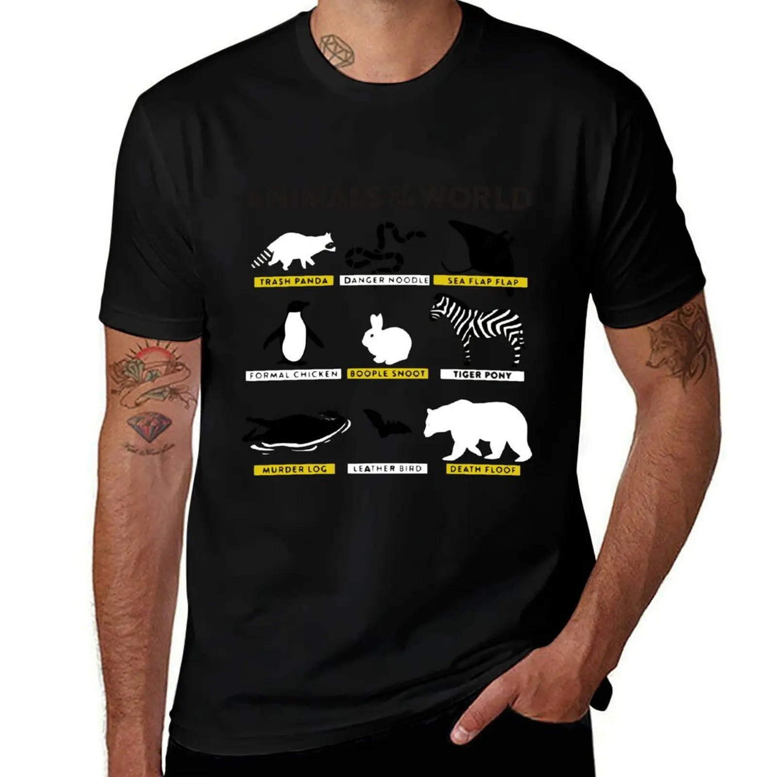 

Animals of the World - And how they are called correctly T-Shirt anime tshirt t shirt custom print T-shirt