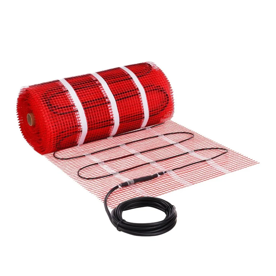 

Floor Heating Mat 100 Sq. ft Electric Radiant InFloor Heated Warm System with Digital Floor Sensing Thermostat Includes Instal