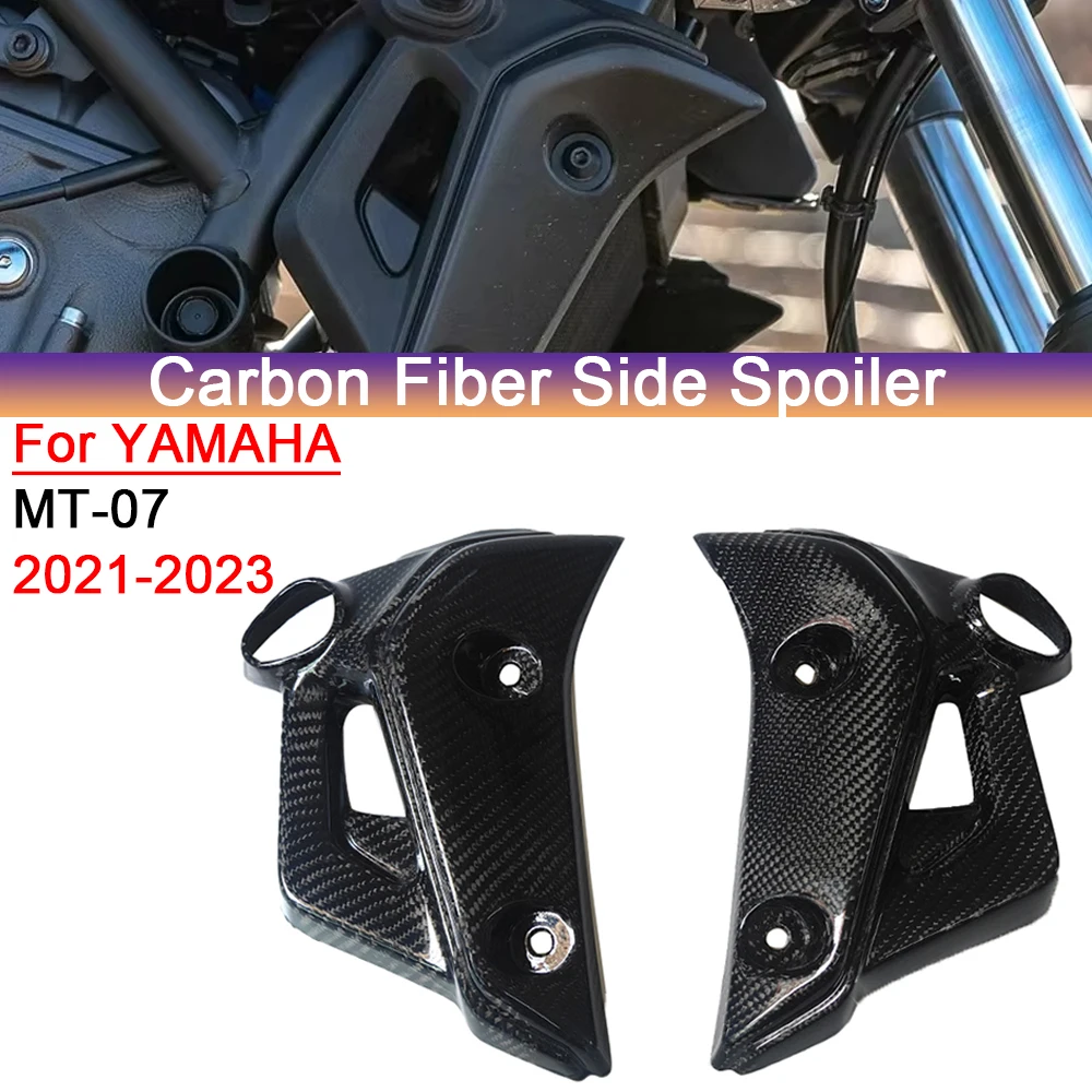 

For YAMAHA FZ07 MT07 FZ 07 2021-2024 motorcycle accessories turn signal side panel fairing ABScarbon fiber body decoration kit