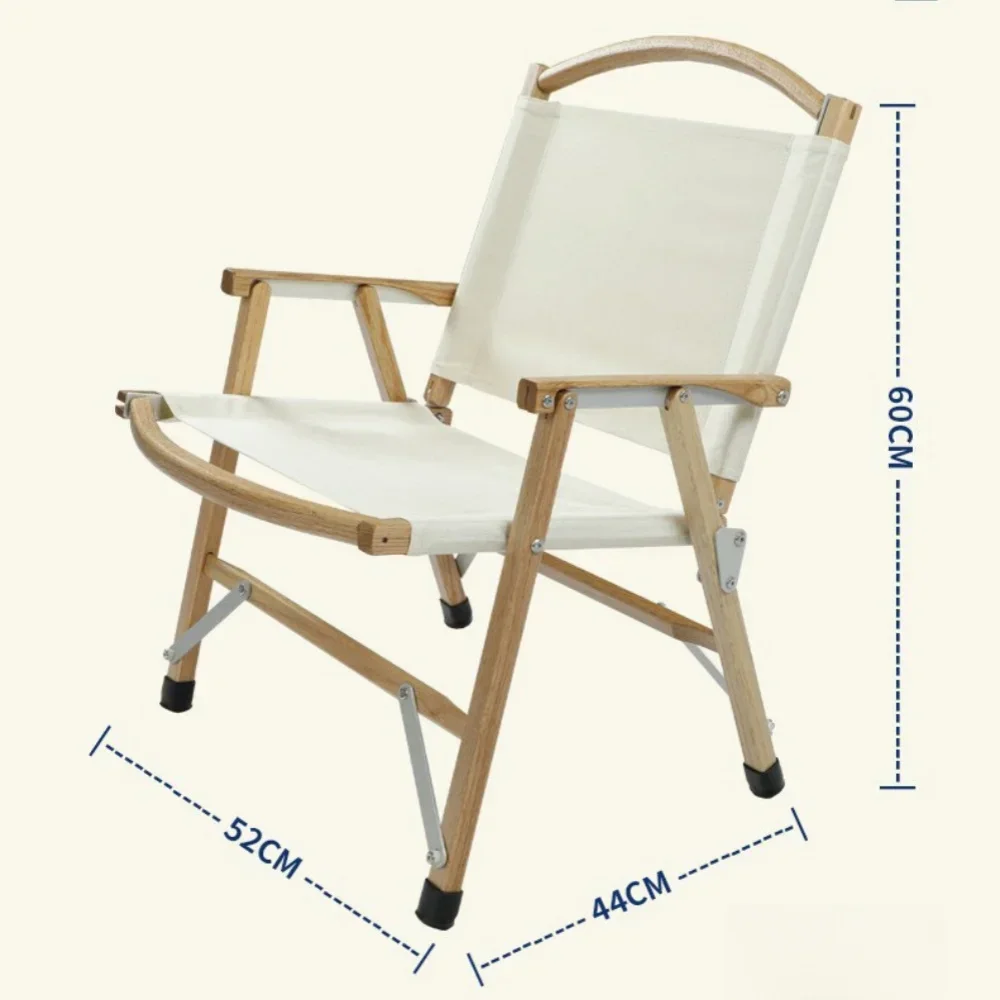 Popular Modern outdoor folding portable and lightweight solid wood camping chairs, capable of carrying 100Kg