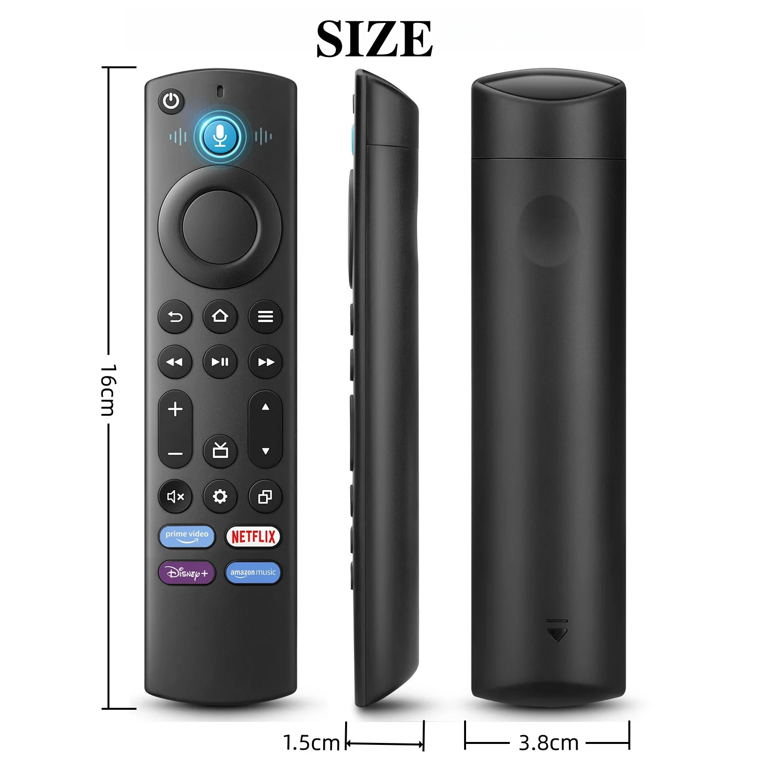 Pilot głosowy do Amazon Smart TV Cube (1., 2. i 3. generacji), Amazon Smart TV Stick, telewizorów Amazon/Insignia/Pioneer/Toshiba Smart TV — zdjęcie produktu 6