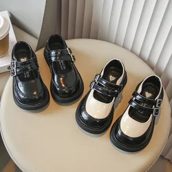 Girls Leather Shoes for Party Wedding Fashion Children Mary Jane Shoes Kids Princess Performance Shoes 2025 Spring Autumn New