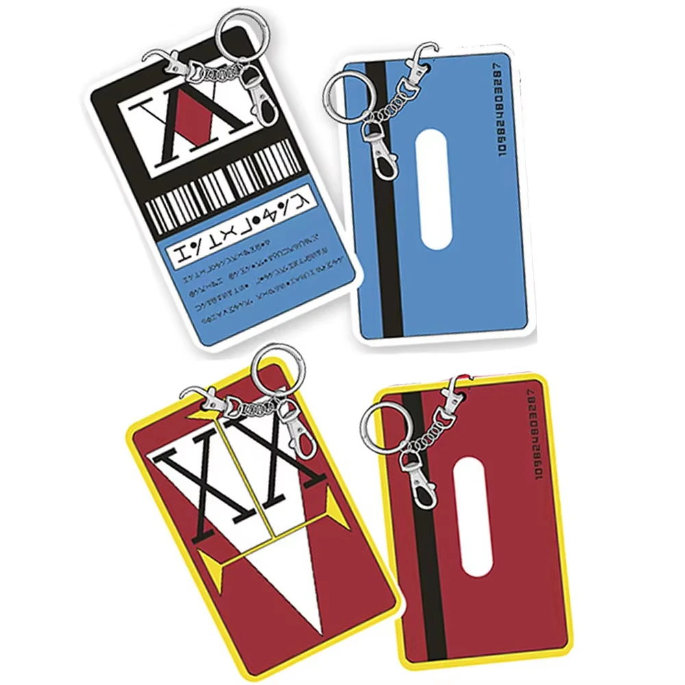 Anime Hisoka Kurapika Killua Zoldyck Cosplay Lizenzkartenhalter PVC-Kartenset Hülle Schlüsselanhänger Anhänger Schlüsselketten Requisiten – Detail 1