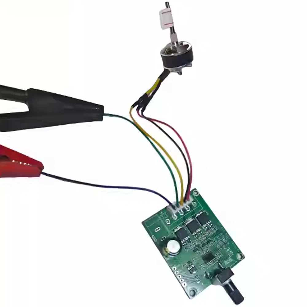 DC5-24V No Hall Three-phase Brushless DC Motor Driver Board 5.0/2.54 Terminal/PWM Type Disk Fan Motor Speed Controller Module