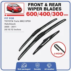 Wiper Blades For TOYOTA Yaris MK2 XP90 Builted in Japan 2005 - 2011 Hatchback Windshield Windscreen 2006 2007 2008 2009 2010