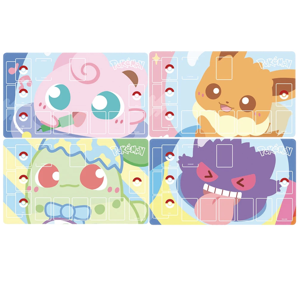 

Антискользящий Настольный коврик в стиле аниме, Pokemon, PTCG