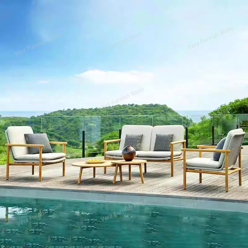 

Modern Outdoor Sofa Courtyard Garden Terrace Living Room Minimalist Design Garden Sofas Comfortable Furniture Gartenstuhl Lshysf