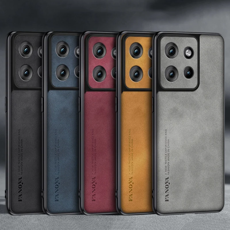 For Motorola Edge 50 Case Luxury PU Leather Phone Case For Motorola Moto Edge 50 Edge50 5G Back Cover Silicone Full Protection
