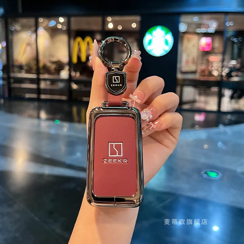 

For ZEEKR 9X dedicated metal key protective cover car key bag 26, new style ZEEKR 001 protective cover bag
