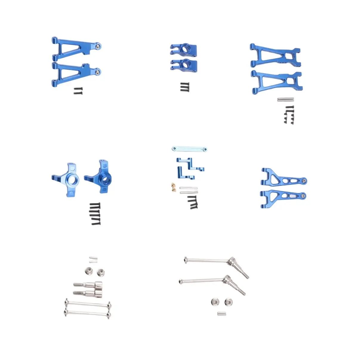 【STOCK】Metal Drive Shaft Suspension Arm Set for HBX 16889 16889A 16890 SG1601 SG1602 1/16 RC Car Upgrades Parts,2