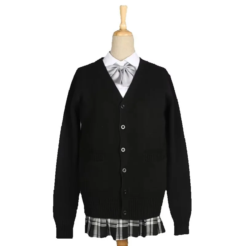 

School JK Uniform Sweater Coat Anime Cosplay Costumes Cardigan Outerwear Sweater 10 Colors Long-sleeved Knitting Coat For Girls